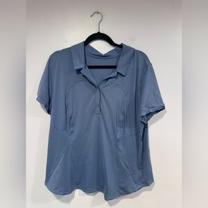 Blue water drop Lululemon‎ sweat wicking polo